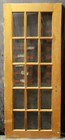 30 x76 x1 75  Vintage Antique Old Wood Wooden Exterior French Door Window Glass