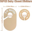 16pcs Baby Closet Dividers  Clothes Organizer For Closet  Nursery Decor    