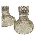 Cupcakes   Cashmere Glass Candlesticks Taper Holder Set 9  Champagne Amber New