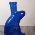 Blue Moon Riesling 500ml Blue Glass Collectible Wine Bottle Moon Face Design