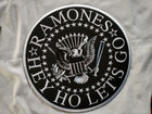 Ramones Hey Ho Let s Go Logo 9 5 Inch Iron On Back Patch