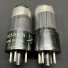Pair Sylvania 6v6gt Amplifier Power Vacuum Tubes Tested Vintage J 10491 c