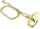 Gold Bugle Cavalry Trumpet Brass Instrument For School Band Cavalry Beginner Mil
