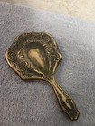Antique Repouss   Hand Mirror With Floral Motifs Made From German Silver