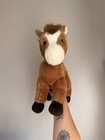 Fao Schwarz Fifth Avenue Brown Horse Pony Plush Stuffed Animal White Blaze