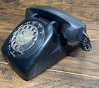 Vintage Black Rotary Dial Desk Telephone Gte Automatic Electric 1960s  untested 