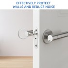 Clear Silicone Door Knob Wall Protector 8 Pack  Strong Adhesive Bumpers