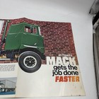 1960s Mack Trucks Fleet Sales Foldout Brochure F Fl U Mb R Series Maxidyne