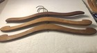 3 Antique Wood Clothes Hangers Propeller Style Retro 17    Length