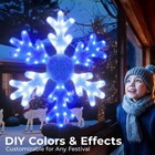 Avatar Controls 32 Smart Led Snowflake Christmas Lights Outdoor Diy Color