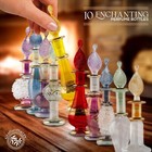 Set Of  10 Genie Blown Glass Miniature Perfume Bottles For Perfumes   Esse   