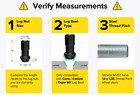  20  12x1 25 Black 45mm Extended Lug Nuts  1 8   Tuner Racing Cone Seat Open End