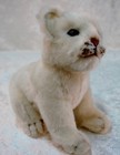 Hansa White Lion Cub Realistic Plush Stuffed Animal 26cm Bh6362