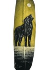 Hand Painted Feather   Arts   Crafts  southwest Art   Wolf     d 