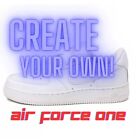 Air Force 1 Custom White Shoes  princess Light Pink Hot Pink  Mens Womens Kids