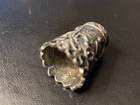 Vintage Taxco Mexico 925 Sterling Silver Ornate Swirl   Flowers Thimble Antique