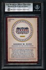 George W  Bush Signed Autograph Custom Cut Card 41st President Bas Slabbed