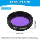25mm Lens Filter Fluorescent Filters Camera Lens Accessories  Purple
