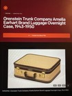 Vintage 1940 s Amelia Earhart Travel Suitcase W 15 European City Stickers