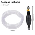 9 8ft Siphon Hose Multifunction Oil Water Fuel Pump Gasoline Transfer Hand Pump