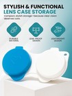 4 Pcs Fliptop Flat Contact Lens Case Portable Travel Storage Box Mix Color