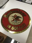 Budweiser Beer In Bottles 1930 s Metal Anheuser Busch Sign  St  Louis  Mo