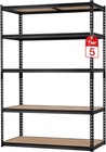 5 Tiers Garage Storage Shelves Heavy Duty Storage Racks 2500 Lbs Capacity