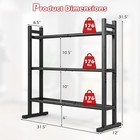Heavy-duty Adjustable Weight Rack Stand For Home Gym With 529lb Capacity