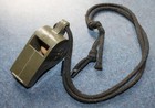 Functional Usn Whistle Dated 1944 In Od Plastic