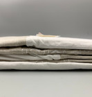 Pottery Barn Kids Sweet Animal Belgian Linen Crib Skirt Natural 16  Drop  q137k