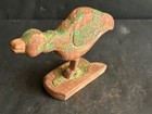 Rare Old Vintage Hand Painted Unique Wooden Bird Figure Statue   Sculpture