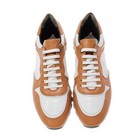 Pastori Nwb Thrax Casual Sneakers Size 43 Us 10 In Brown   White Leather