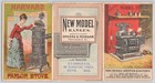 Harvard And New Model Ranges Spicers   Peckham Fold Open Victorian Trade Card