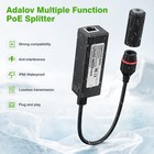 Gigabit Poe Splitter 12v Output With Ieee 802 3af at Standard Compliant 10 10   