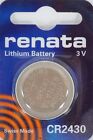 Cr2430 Renata Watch Batteries 2430  1 Piece  New Buy 3 Get 2 Free  