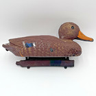 Vtg Flambeau Duck Decoy Mallard Hen 15  Hard Plastic Hunting Floating Usa Made