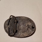 Men s Military Oval Us Logo Bronze Tone Metal Belt Buckle Antique Finish 1 75in