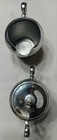 Vintage Cromwell Creamer Sugar Silver Chromium Mid-century Pair