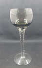 Six  6  Vintage Multi Color Cut To Clear Crystal Wine Hock Wine Glass 7 1 4 