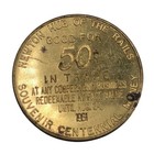 Newton Kansas Coin Centennial 50   Trade Token 1961 Souvenir Hub Of The Rails