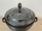 Vintage Sheffield Art Deco Silver Plated Glass Lined Covered Ice Bucket W  Lid