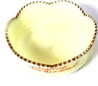 New London Ohio Oh Uranium Custard Heisey Souvenir Trinket Glass Dish Bowl