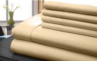 Hotel Super Soft 6 Piece Bed Sheet Set Deep Pockets Bedding - Queen Taupe