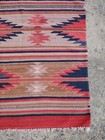 Vintage Handmade Traditional Beautiful Mexican Kilim Floor Rug Carpet 139x73 Cm
