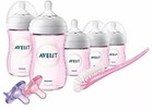 Philips Avent Natural Baby Bottle Pink Gift Set Scd206 11  New Open Box
