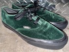 Vintage Vans Style 44 Skate Shoes Made In Usa Womens 8 Velvet Velour Green 1980s