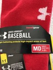 Nwt Under Armour Ua Baseball Red Medium Men   s 4-8 1 2 Socks