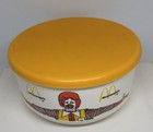 Vintage Mcdonalds Ronald Plastic Cereal Bowl With Lid Whirley Industries 1985