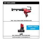 Milwaukee M12 12v Lithium-ion Cordless 10 Oz  Adhesive And Caulk Gun With 3 0 Ah