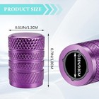 4pcs Tire Valve Stem Caps  Car Wheel Tire Valve Covers  Anti-corrosion Purple